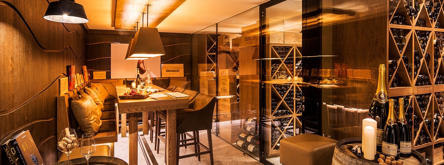 Exclusive wine cellar in the Hotel Severin*s Resort and Spa on Sylt