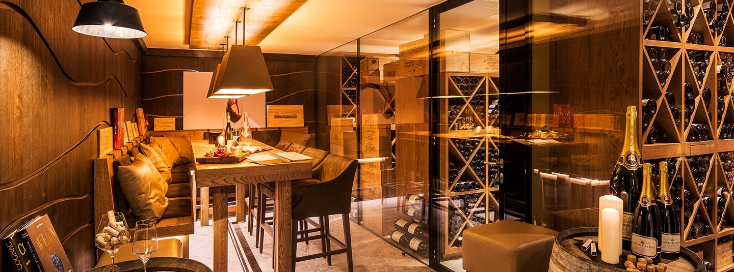 Exclusive wine cellar in the Hotel Severin*s Resort and Spa on Sylt Exclusive wine cellar in the Hotel Severin*s Resort and Spa on Sylt