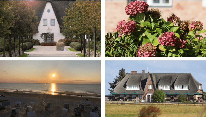 Severin*s Resort & Spa und Landhaus Severin*s l Collage Impressionen Spätsommer Severin*s Resort & Spa und Landhaus Severin*s l Collage Impressionen Sylt im Spätsommer