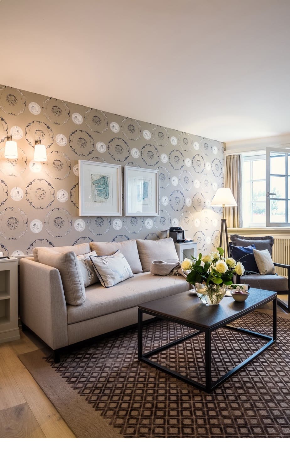 Wohnbereich der Senior Suite im Hotel Severin*s Resort und Spa auf Sylt