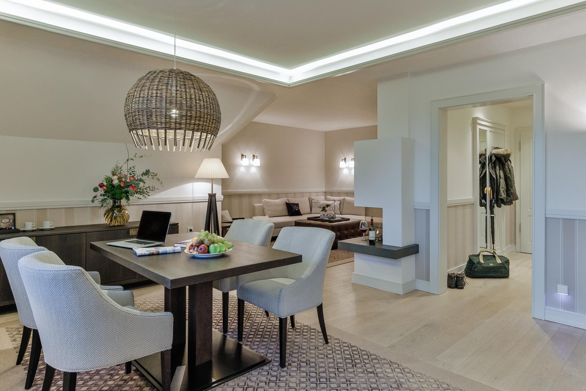 Severin*s Suite Wohnbereich & Essbereich Luxus Hotel auf Sylt
