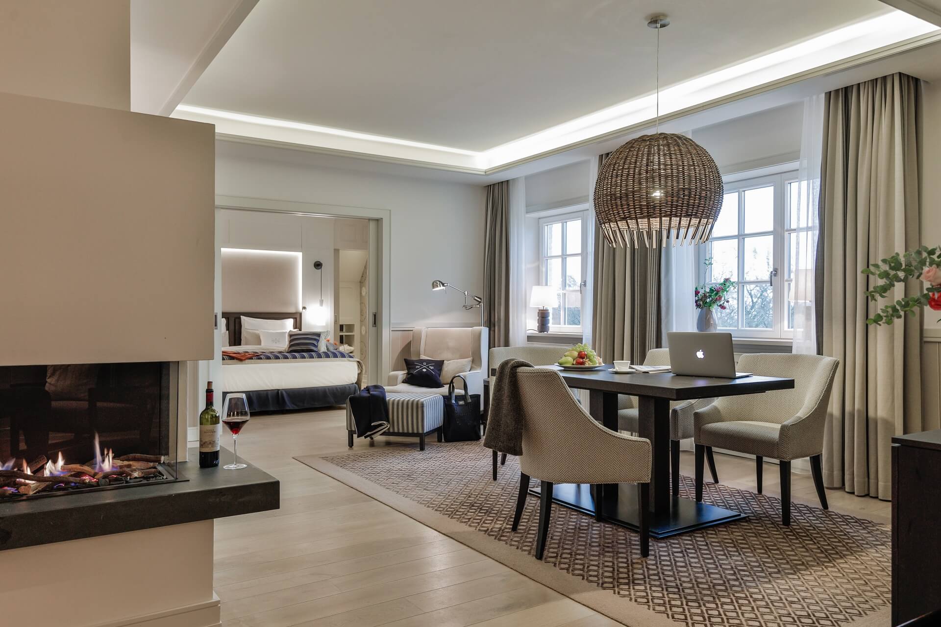 Severin*s Suite Wohnbereich & Schlafzimmer Wellnesshotel auf Sylt