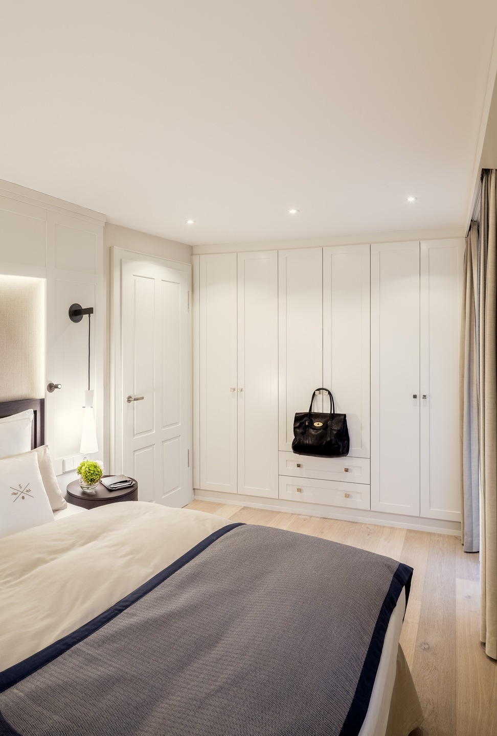 Bedroom in the Garden Suite of the hotel of Severin*s Resort and Spa on Sylt