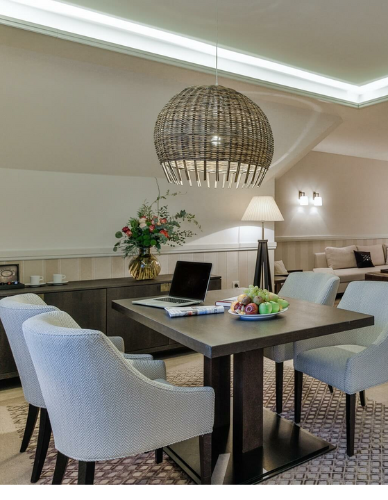 Severin*s Suite living area & dining area 5 star hotel Sylt