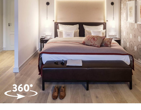 Superior Doppelzimmer 360 Grad Schlafzimmer Luxus Hotel auf Sylt