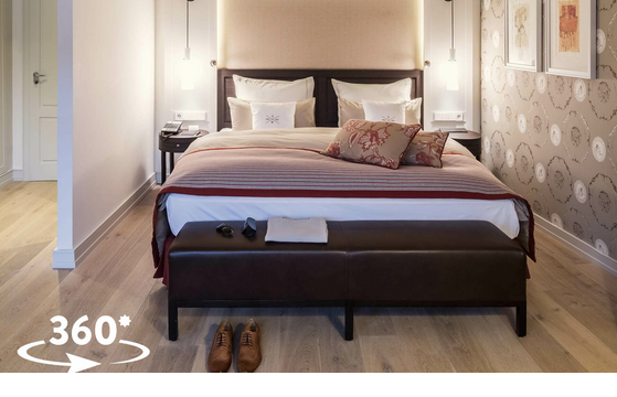 Superior Doppelzimmer 360 Grad Schlafzimmer Luxus Hotel auf Sylt