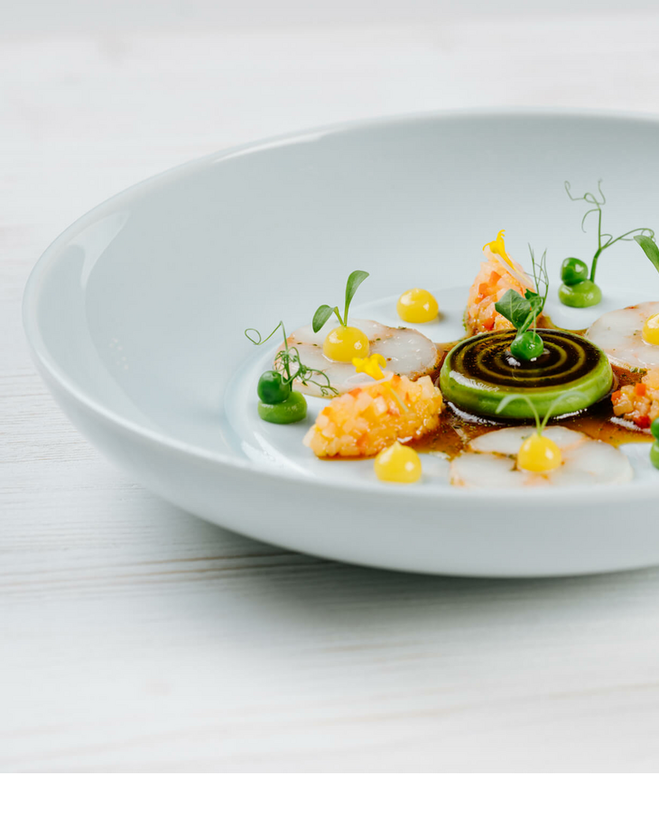 Dish with Norway lobster at Tipken`s by Nils Henkel on Sylt