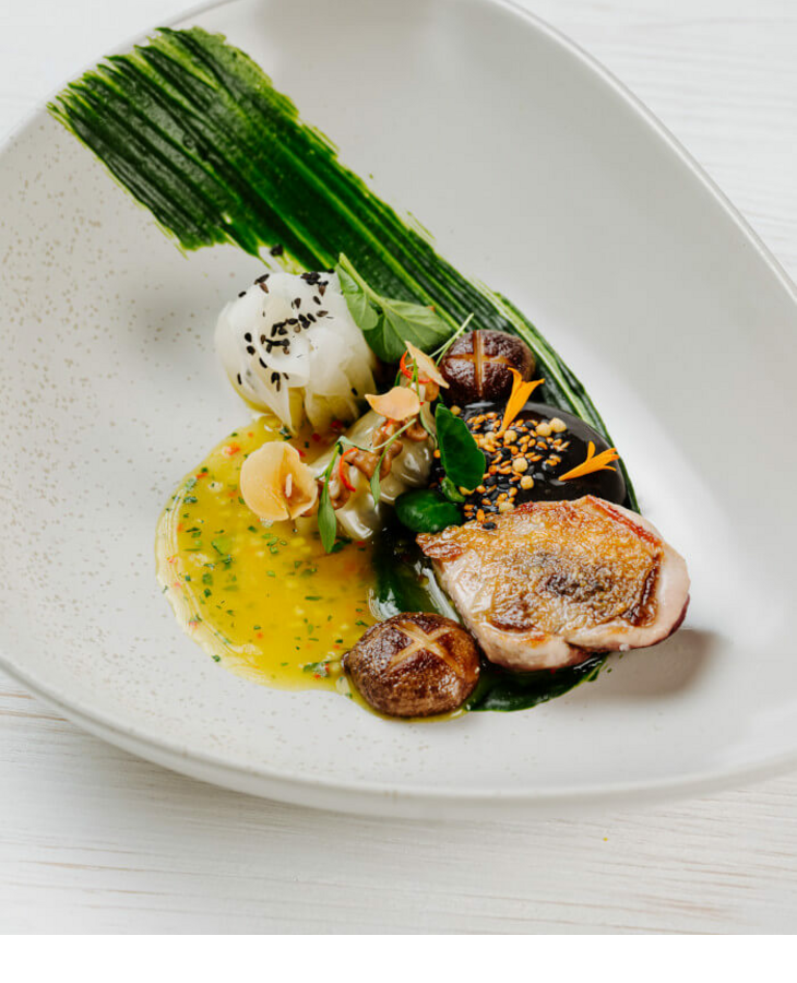 Dish with quail at Tipken`s by Nils Henkel on Sylt