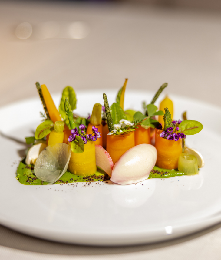 Frühlingshafte Vorspeise im Severin*s Resort and Spa Tipken's