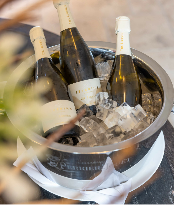 Sekt im Restaurant Hoog auf Sylt Sekt im Restaurant Hoog auf Sylt