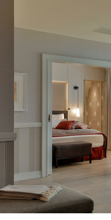 Maisonette Family Master Suite Wohnbereich & Schlafzimmer Luxus Hotel auf Sylt