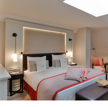 Maisonette Family Master Suite Schlafzimmer Hotel auf Sylt