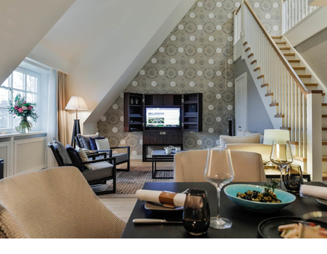 Maisonette Family Severin*s Suite living area luxus hotel sylt