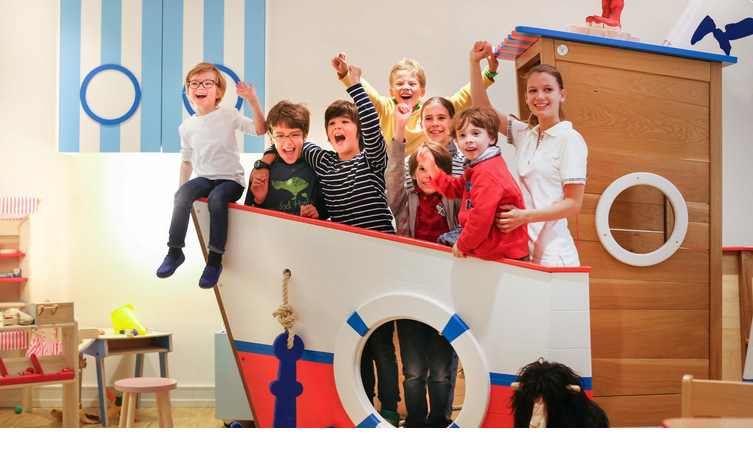 Children playing at Kids Club at Hotel Severin*s Resort and Spa on Sylt