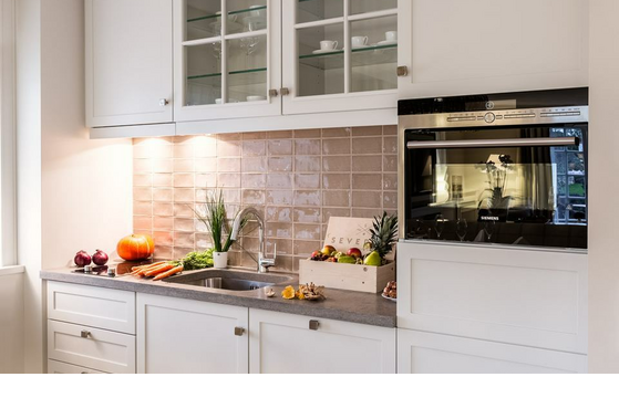 Kitchen in the Garden Suite of the hotel of Severin*s Resort and Spa on Sylt