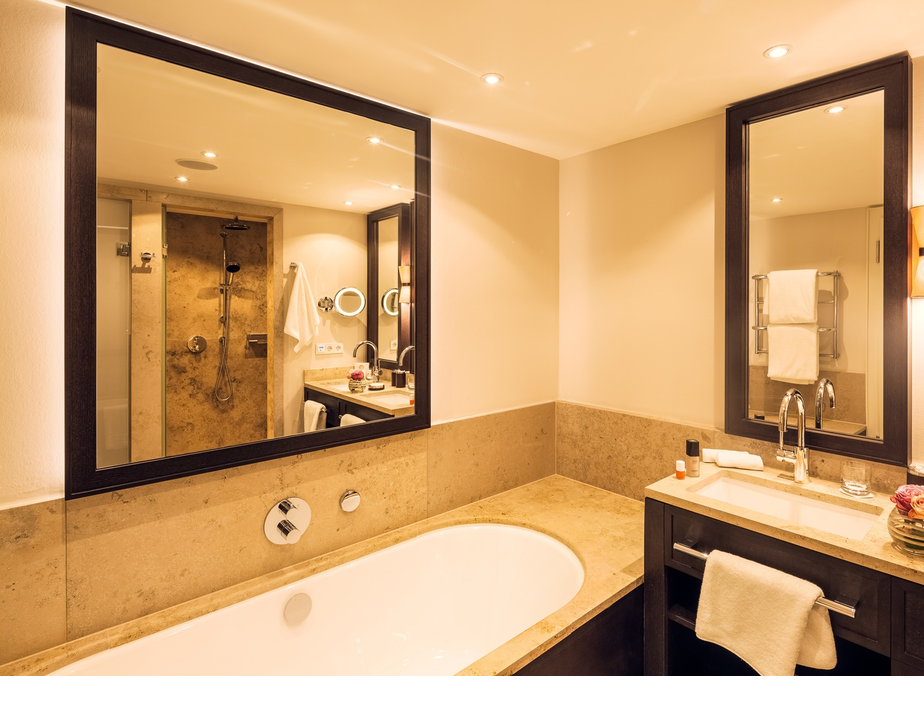 Bathroom in the Garden Suite Plus of the hotel of Severin*s Resort and Spa on Sylt