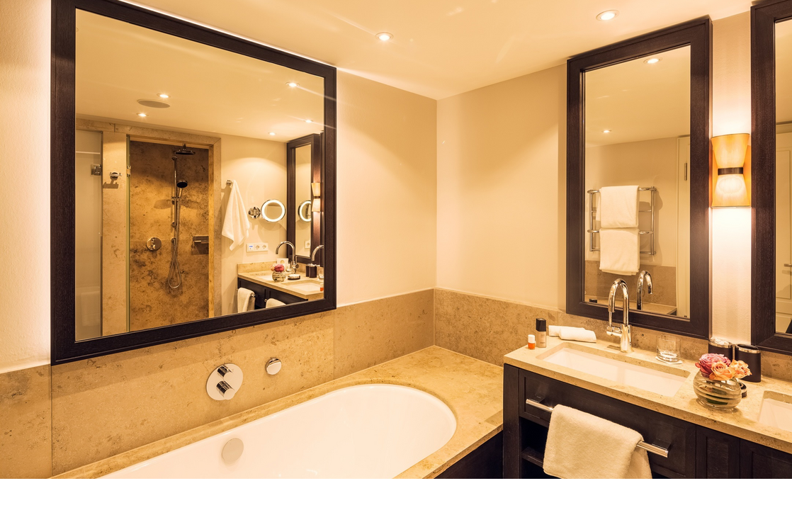 Bathroom in the Garden Suite Plus of the hotel of Severin*s Resort and Spa on Sylt