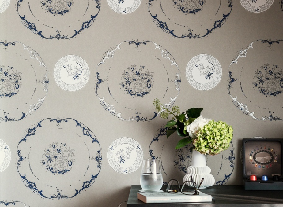 Frisian wallpaper in Maisonette Junior Suite at Hotel Severin*s Resort and Spa on Sylt