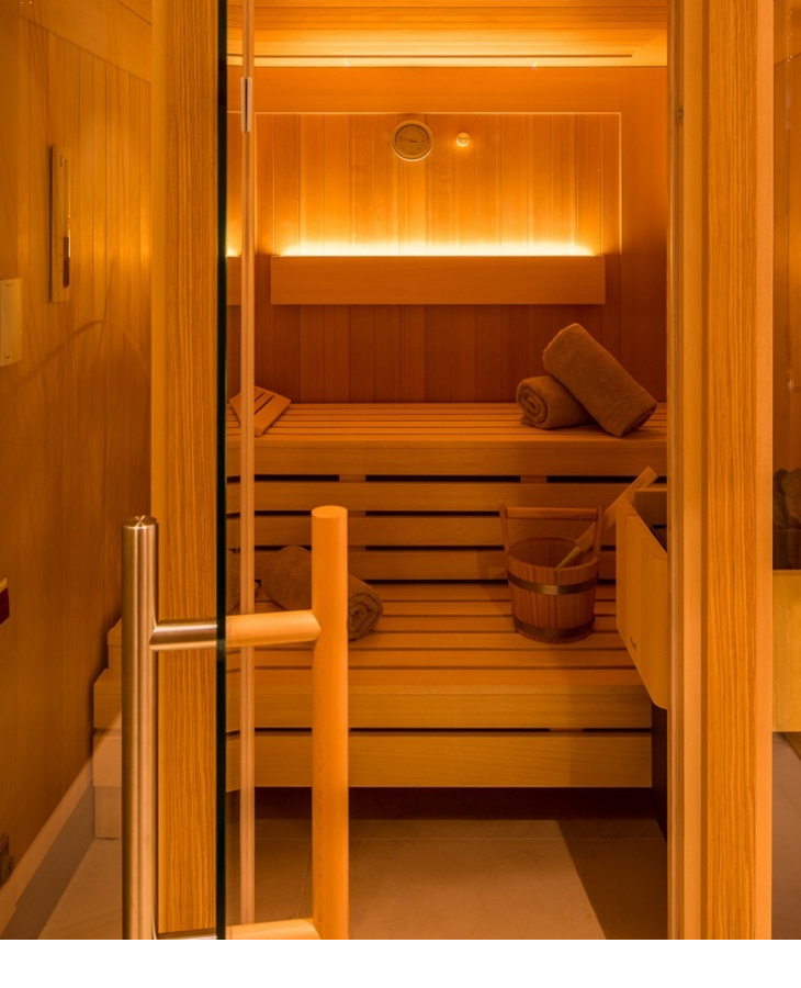 Sauna in the private SPA of the Hotel Severin*s on Sylt