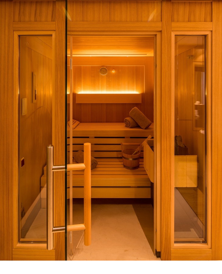 Sauna in the private SPA of the Hotel Severin*s on Sylt