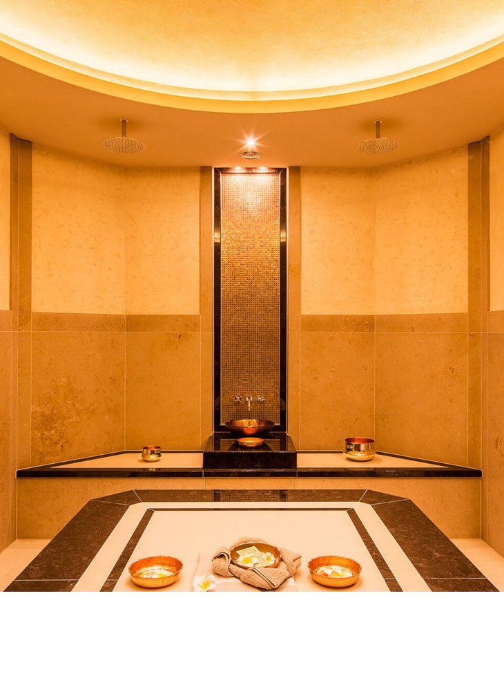 Interior view of the Hamam in the spa area of ​​Severin*s Resort and Spa on Sylt